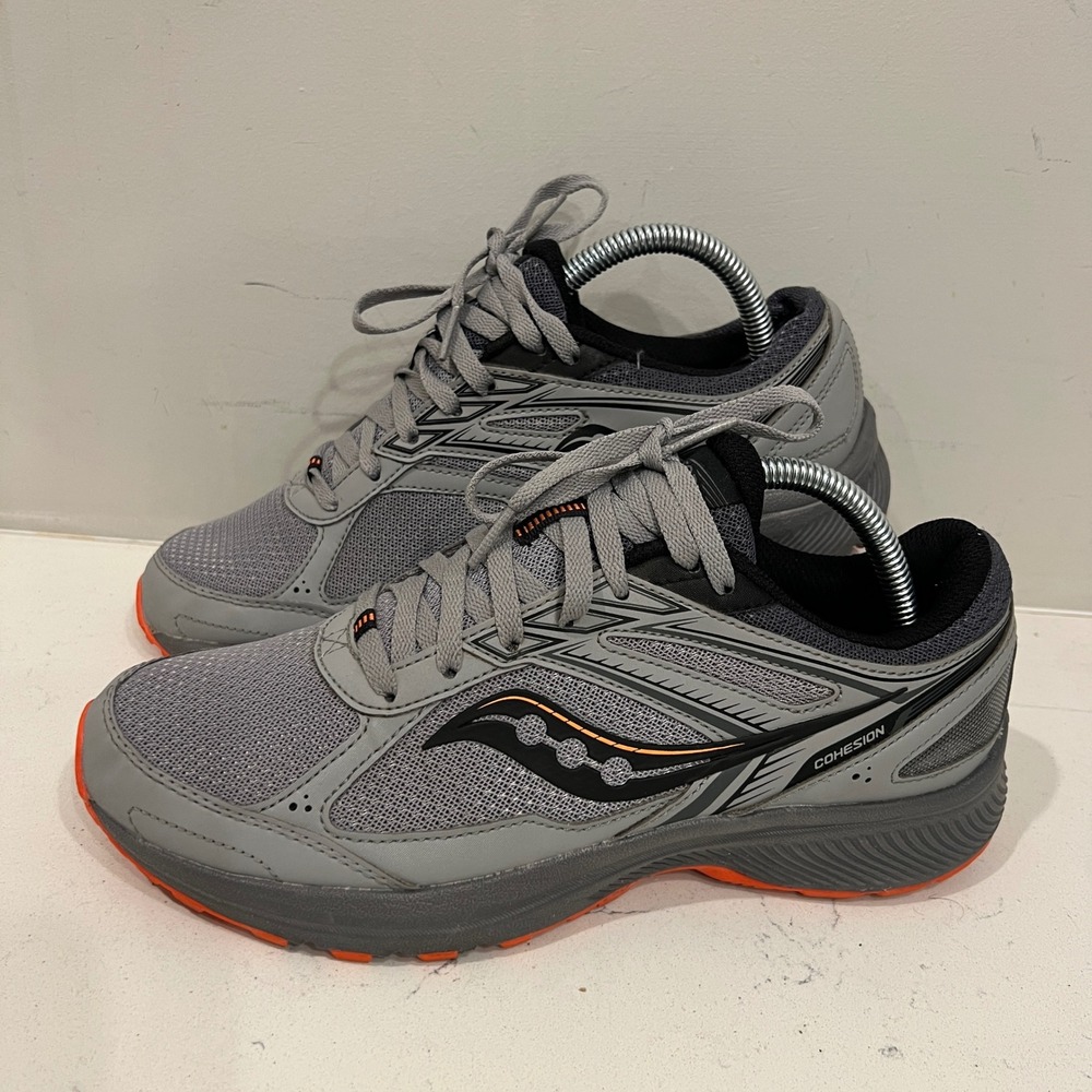 Saucony Shoes Mens 8 Gray Cohesion Running Athletic Sneakers Casual